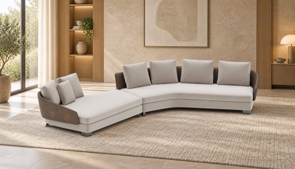 Диван London с оттоманкой в современном интерьере — Amaly Home