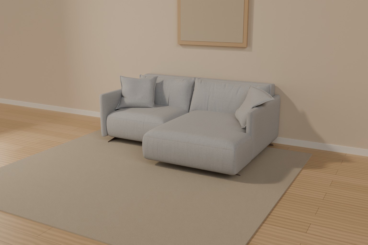 Диван Nuovo 2200×1550 мм в интерьере