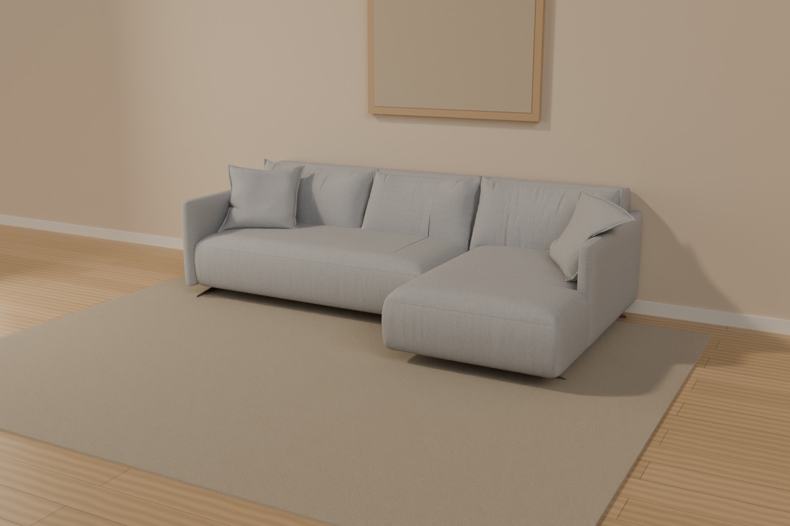 Диван Nuovo 2800×1550 мм в интерьере